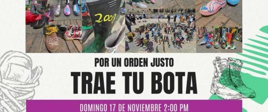 Flayer de la manifestación en conmemoración a los falsos positivos