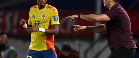 Colombia vs. Ecuador en Eliminatorias. / Foto: AFP.