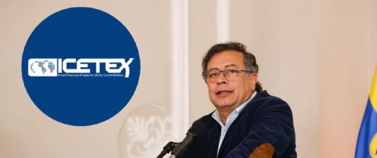 Petro sobre créditos de ICETEX a estudiantes. / Fotos: Presidencia e ICETEX.