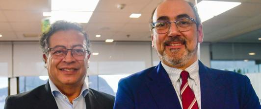 Petro reunión con la CAF Brasil. / Foto: Presidencia de la república.