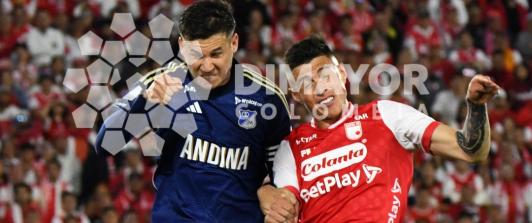 Radio Nacional con Santa Fe vs. Millonarios. / Foto: Dimayor.