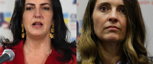 Senadoras María Fernanda Cabal y Paloma Valencia. / Fotos: AFP.