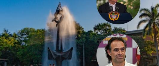 Problema de financiación en la UdeA. / Fotos: UdeA y AFP.