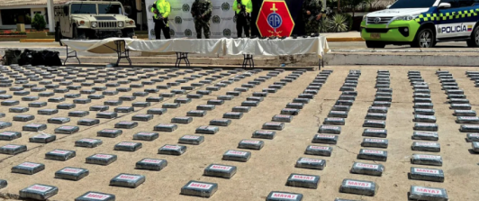 Acción en conjunta con la inteligencia naval colombiana logró la incautación de 8,6 toneladas de cocaína