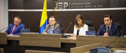 JEP en rueda de prensa para definir la situación jurídica de los militares implicados en los casos de las desapariciones y asesinatos extrajudiciales