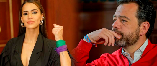 María Fernanda Carrascal y Carlos Fernando Galán.