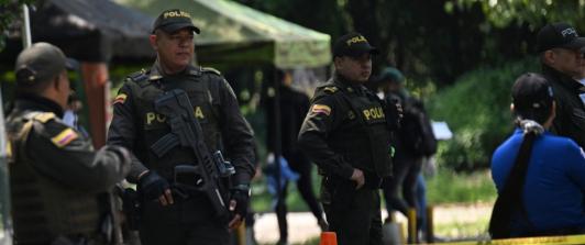 Atentado en Jamundí con motocicleta bomba. / Foto: AFP.