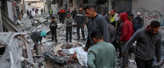 Genocidio en Franja de Gaza. / Foto: AFP.