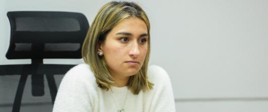 Laura Sarabia le responde a Sandra Ortiz. / Foto: Presidencia de la República.
