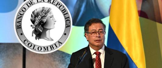 Petro contestó a reducción de la tasa de interés del Banrep. / Fotos: Presidencia y Banrep.