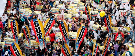 Marcha por Reforma Laboral CUT