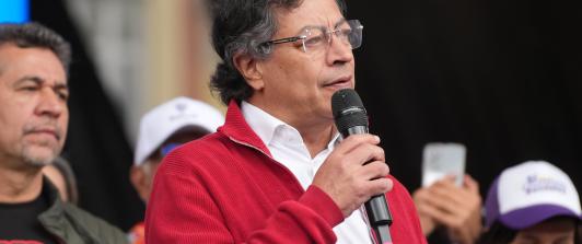 "Arranca la consulta popular", presidente Petro durante la movilización en favor de las reformas sociales