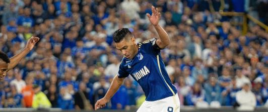 Falcao García con Millonarios. / Foto: X MillosFCOficial.