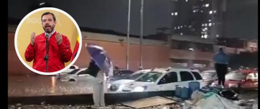 Inundaciones en Bogotá. / Fotos: Captura de video en redes sociales.