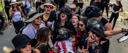 Funeral de Joselito en el Carnaval de Barranquilla. / Foto: AFP.
