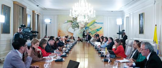El ministro del interior Armando Benedetti, afirmó que "Una tutela no puede ir en contra de la Ley 182 de 1995". / Foto: Presidencia de la República.