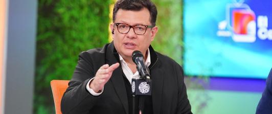 Hollman Morris, gerente de RTVC, cuestionó los intentos de sectores de la prensa privada por condicionar el trabajo periodístico de RTVC. / AFP.