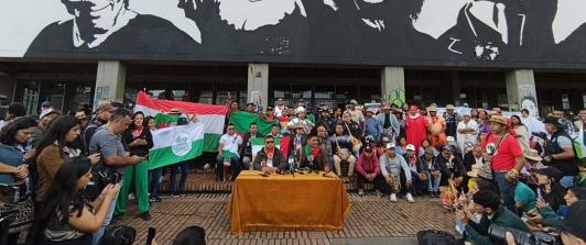 Minga indígena en la Universidad Nacional. / Foto: CRIC. 