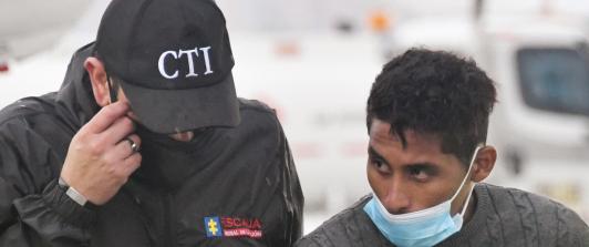 Integrante del CTI con capturado del caso Marcel Pecci.
