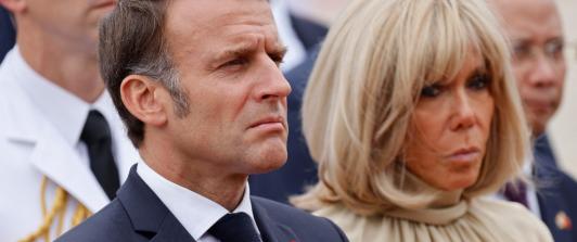 Brigitte y Emmanuel Macron durante su gira por Asia.