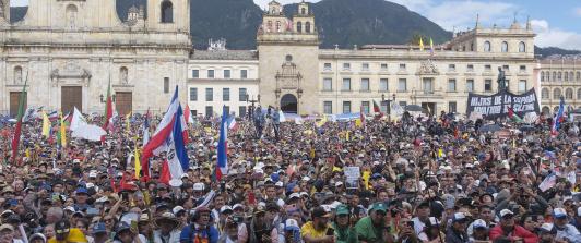 Personas en una manifestación