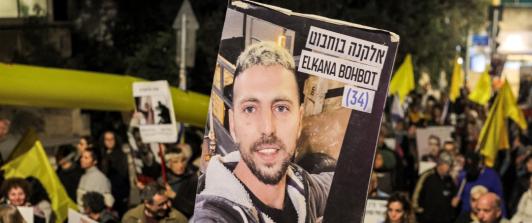 Nuevo video de colombo-israelí secuestrado por Hamas. / Foto: AFP.