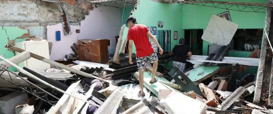 Infraestructura afectada por el sismo de Paratebueno.