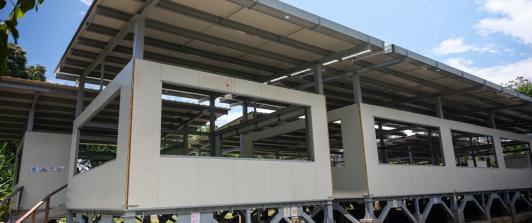 Infraestructura construida.