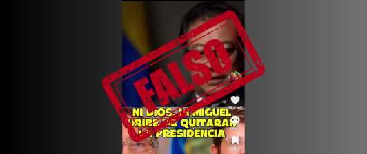 Pantallazo del video difundido.