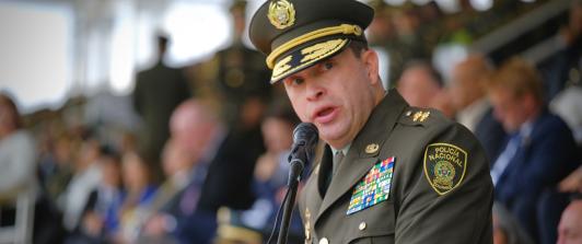 el director de la policía, General Carlos Fernando Triana Beltrán
