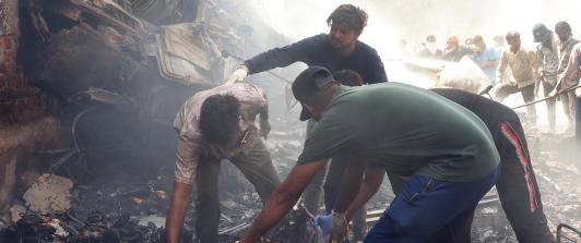 Vuelo Air India que se estrelló despegando del aeropuerto en Ahmedabad