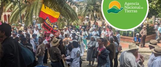 Ayuda jurídica a los 11 campesinos de Jericó. / Fotos: ONU y ANT.