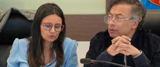Seguridad tras amenazas a hijos de gabinete de Petro. / Foto: Presidencia.