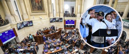 Petro sobre la consulta popular en el Senado/ Foto: AFP y Presidencia.