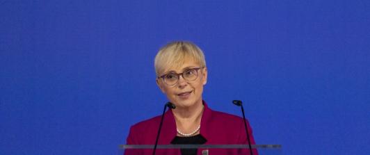 Presidenta de Eslovenia.