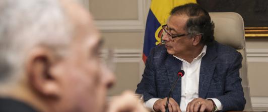 Presidente Gustavo Petro y expresidente Álvaro Uribe