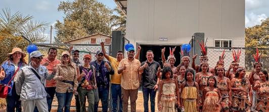 Agua potable en el Vaupés. / Foto: MinVivienda.