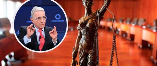 Escenarios, recursos y plazos en el juicio contra Álvaro Uribe Vélez. / Fotos: Rama Judicial y AFP.