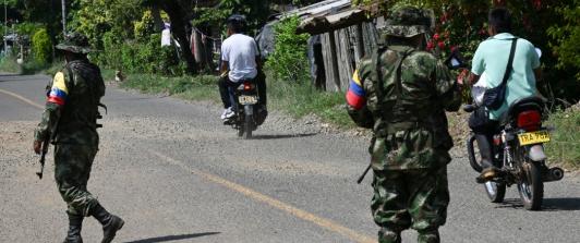Secuestro de funcionarios de la gobernación del Cauca. / Foto: AFP.