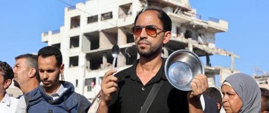 Crisis humanitaria en Gaza. / Foto: AFP.