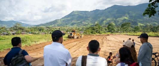Avances en obras educativas en El Tarra. / Foto: MinEducación.