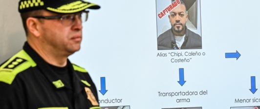 Organigrama criminal sobre atentado a Miguel Uribe. / Foto: AFP.