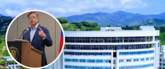 Petro pide investigar a la Clínica del Eje. / Fotos: IG Clínica del Eje y Presidencia.