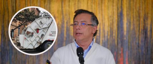 Petro sobre sistema de recolección de basuras. / Foto: Presidencia y Bogotá.