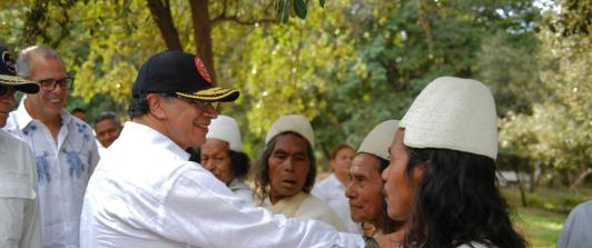 Propuesta del presidente Petro y comunidades indígenas de Magdalena. / Foto: Presidencia.