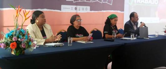 Representantes del sector de trabajo doméstico.