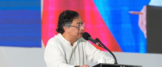 Presidente Petro durante la Instalación XXVIII - Encuentro de la Jurisdicción Ordinaria, “Justicia somos todos”