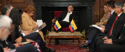 Reunión Bilateral entre el presidente Gustavo Petro y la Vicepresidenta de la República del Ecuador, Maria José Pinto