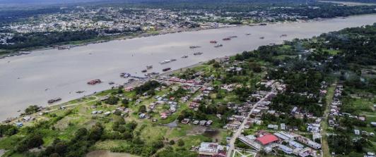 Frontera entre Colombia y Perú.