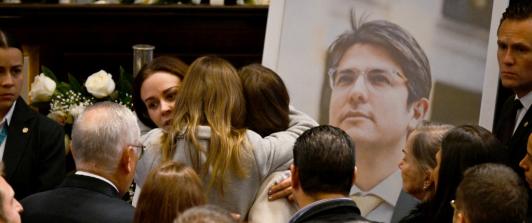 Honras fúnebres a Miguel Uribe Turbay.